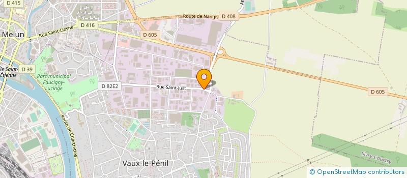localisation de l'entreprise GR INVEST à VAUX-LE-PENIL