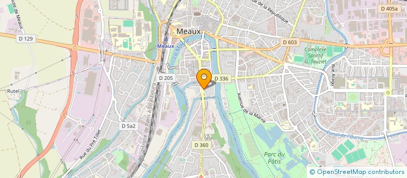 localisation de l'entreprise GR PLAST à MEAUX
