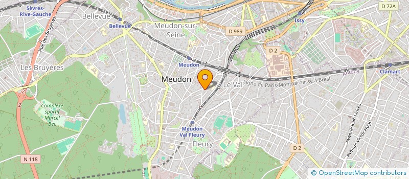 localisation de l'entreprise GR PRODUCTIONS à MEUDON