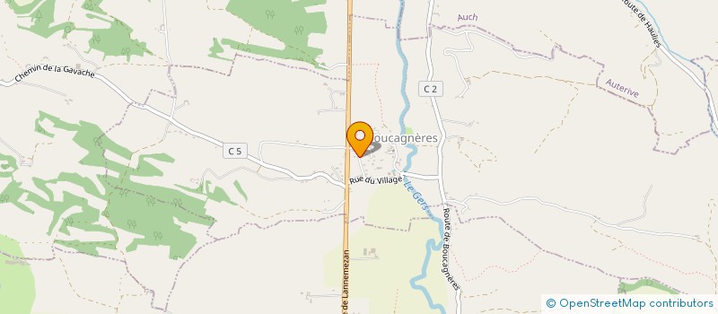 localisation de l'entreprise GR SCI  BOUCAGNERES