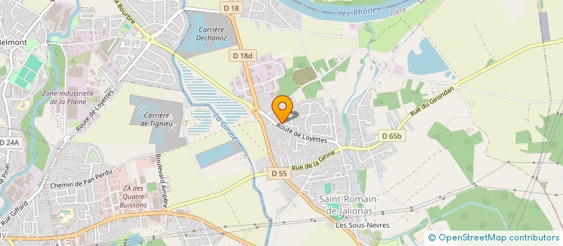 localisation de l'entreprise GR-SOL  SAINT-ROMAIN-DE-JALIONAS