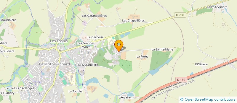 localisation de l'entreprise GR TEX TP  LES ACHARDS