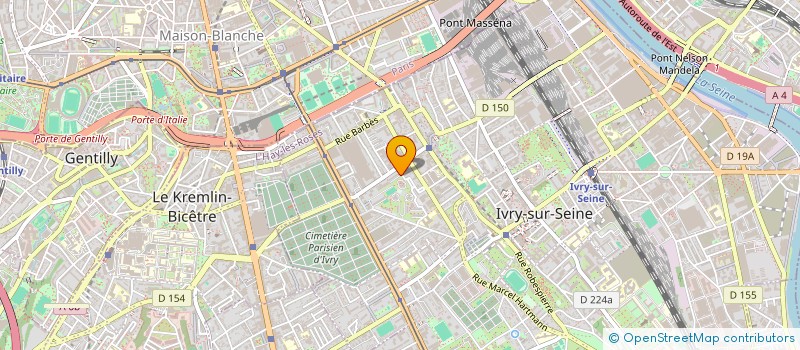localisation de l'entreprise GR TRANS à IVRY-SUR-SEINE