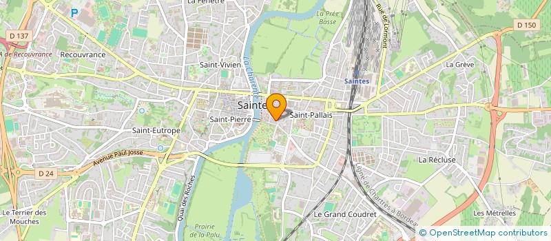 localisation de l'entreprise GR2  SAINTES