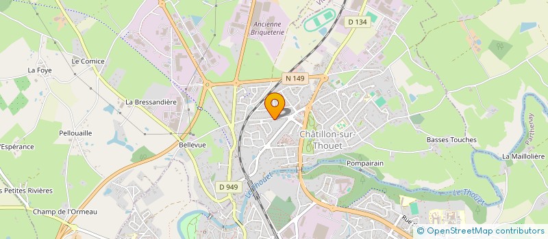 localisation de l'entreprise GR20  CHATILLON-SUR-THOUET