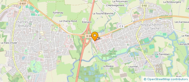 localisation de l'entreprise GR2K  NOYAL-CHATILLON-SUR-SEICHE