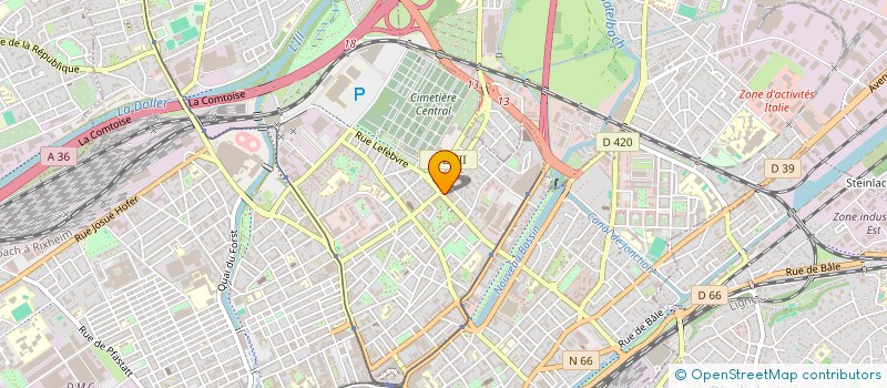 localisation de l'entreprise GR72  MULHOUSE