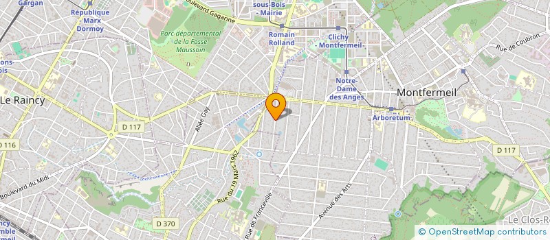 localisation de l'entreprise GRA INVEST à MONTFERMEIL