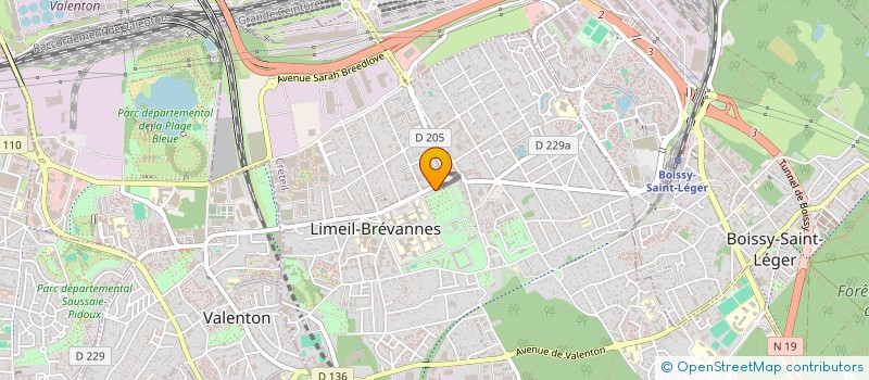 localisation de l'entreprise GRAAL  LIMEIL-BREVANNES