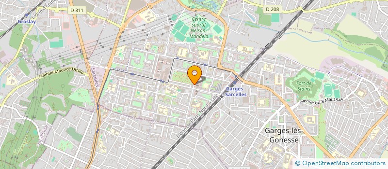 localisation de l'entreprise GRAAL à SARCELLES