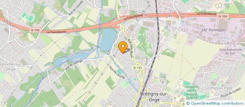 localisation de l'entreprise GRAAL ENTERTAINMENT à BRETIGNY-SUR-ORGE