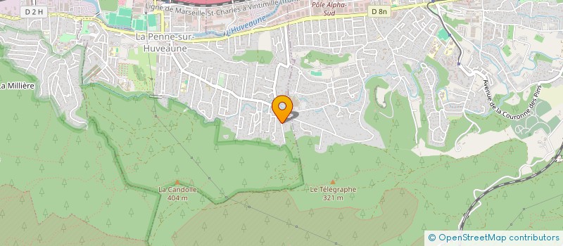 localisation de l'entreprise GRAAL NETWORK  LA PENNE-SUR-HUVEAUNE