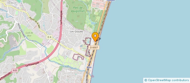 localisation de l'entreprise GRAAL TANGO à ANTIBES