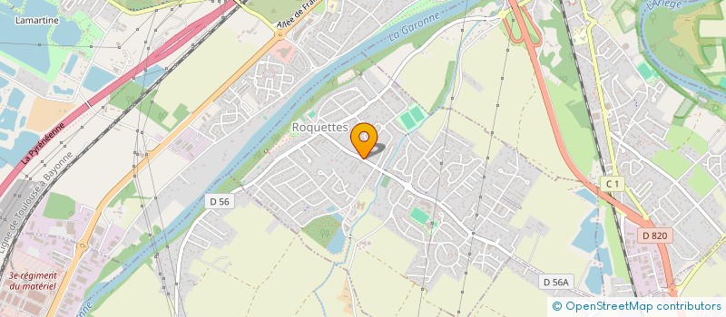 localisation de l'entreprise GRAAL23 à ROQUETTES