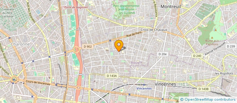 localisation de l'entreprise GRAAM à MONTREUIL
