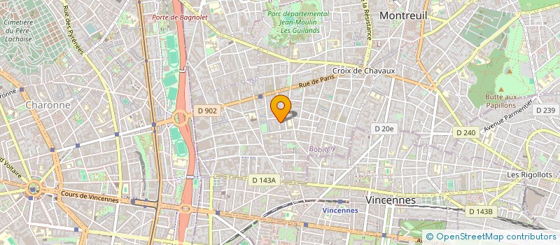 localisation de l'entreprise GRAAM HOME à MONTREUIL