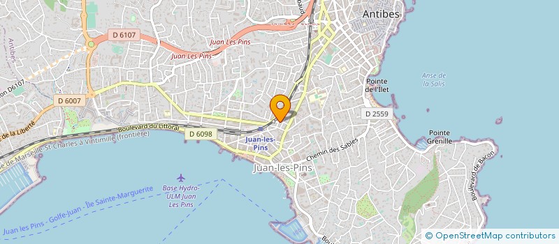 localisation de l'entreprise GRAB GROUPEMENT D'ARTISANS DU BATIMENT à ANTIBES