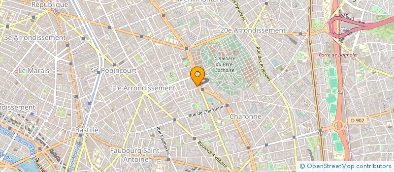 localisation de l'entreprise GRABLI ARCHITECTURE  PARIS