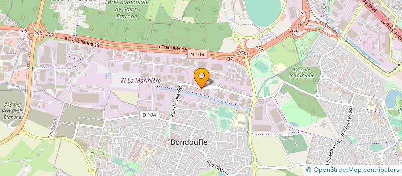localisation de l'entreprise GRABOUT ET CIE à BONDOUFLE