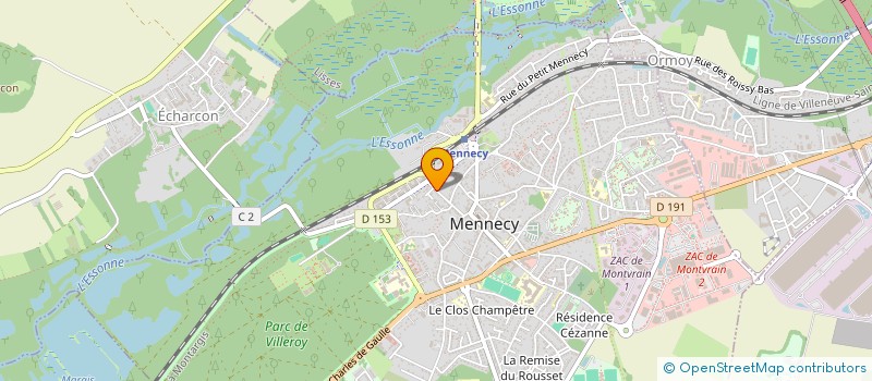 localisation de l'entreprise GRAC INVESTISSEMENT à MENNECY