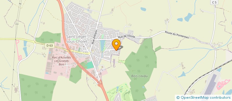 localisation de l'entreprise GRACE BAPTIST MISSION FRANCE  SAINT-LEGER-SOUS-CHOLET