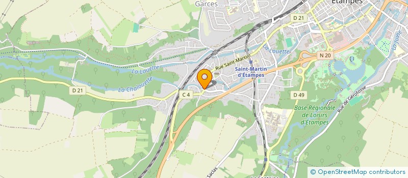 localisation de l'entreprise GRACE CAR TRANS à ETAMPES