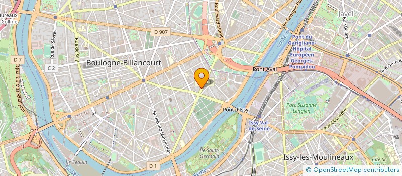 localisation de l'entreprise GRACE DARGUEL RELATIONS PUBLICS à BOULOGNE-BILLANCOURT