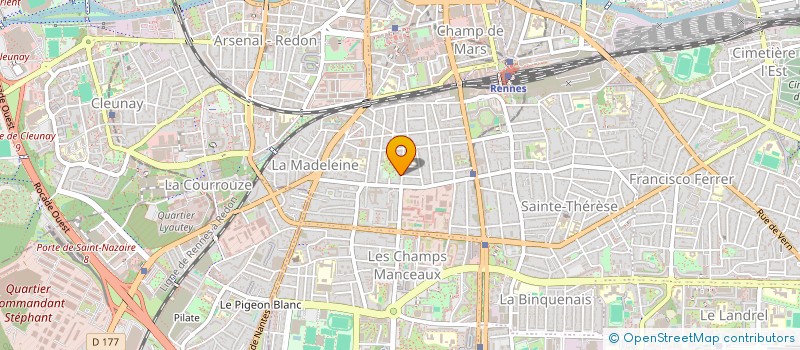 localisation de l'entreprise GRACES à RENNES