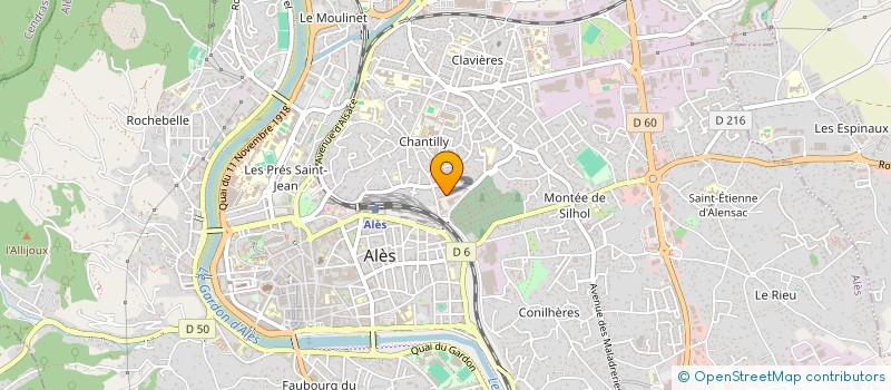 localisation de l'entreprise GRACI CARMELO ET FILS S.G.C.F. à ALES