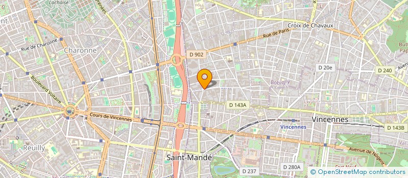 localisation de l'entreprise GRACIA à MONTREUIL