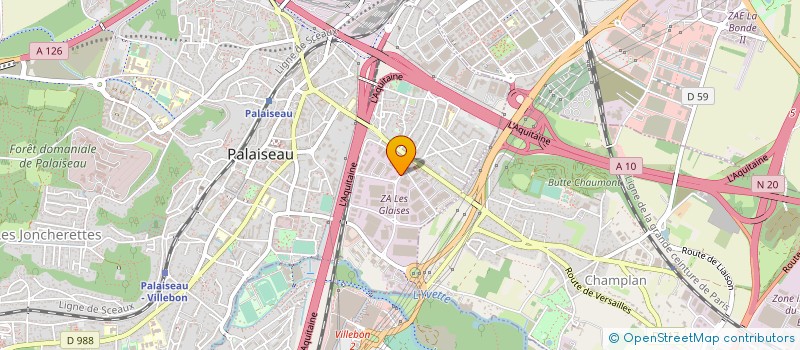 localisation de l'entreprise GRACIET à PALAISEAU