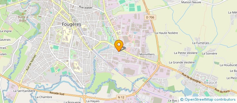 localisation de l'entreprise GRACIO RAVALEMENT  FOUGERES