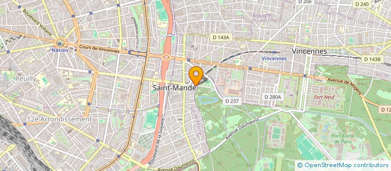 localisation de l'entreprise GRAD à SAINT-MANDE