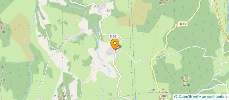 localisation de l'entreprise GRADEIX à GIOUX