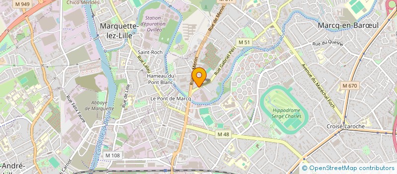 localisation de l'entreprise GRADEL INVEST FAMILY à MARCQ-EN-BARŒUL