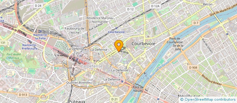 localisation de l'entreprise GRADEM à COURBEVOIE