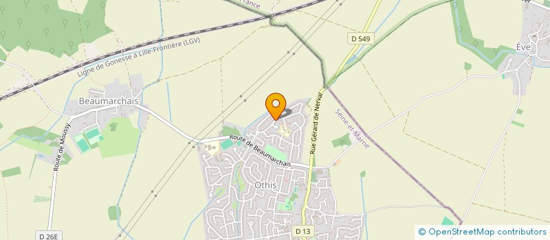 localisation de l'entreprise GRADEM ILE DE FRANCE  OTHIS