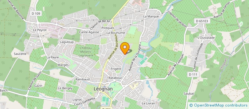 localisation de l'entreprise GRADI 33  LEOGNAN