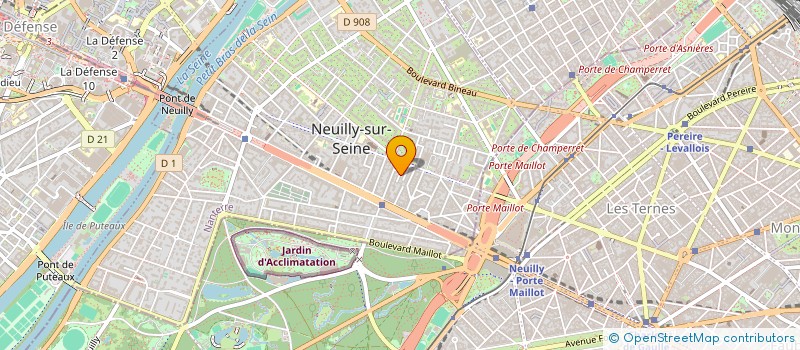localisation de l'entreprise GRADIENT ONE à NEUILLY-SUR-SEINE