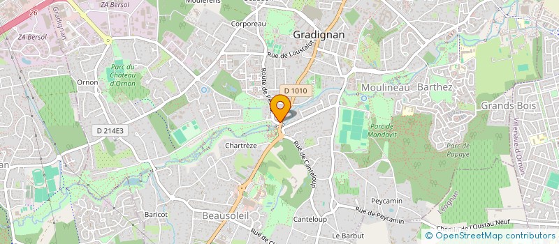 localisation de l'entreprise GRADIGNAN ENVIRONNEMENT  GRADIGNAN