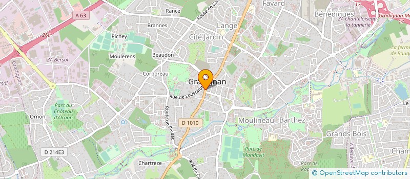 localisation de l'entreprise GRADIGNAN OPTIQUE à GRADIGNAN