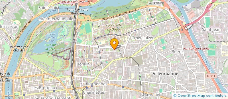 localisation de l'entreprise GRADIUM MULTIMEDIA à VILLEURBANNE