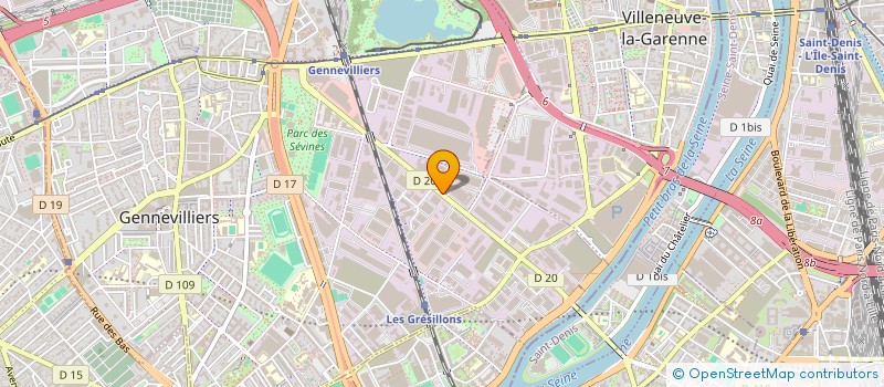 localisation de l'entreprise GRADIUS à GENNEVILLIERS