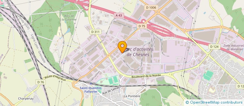 localisation de l'entreprise GRADIUS à SAINT-QUENTIN-FALLAVIER