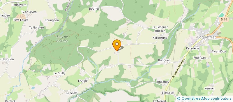 localisation de l'entreprise GRADLON GGB  LOQUEFFRET