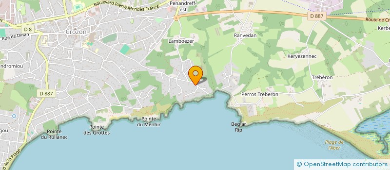 localisation de l'entreprise GRADLONDIS à CROZON