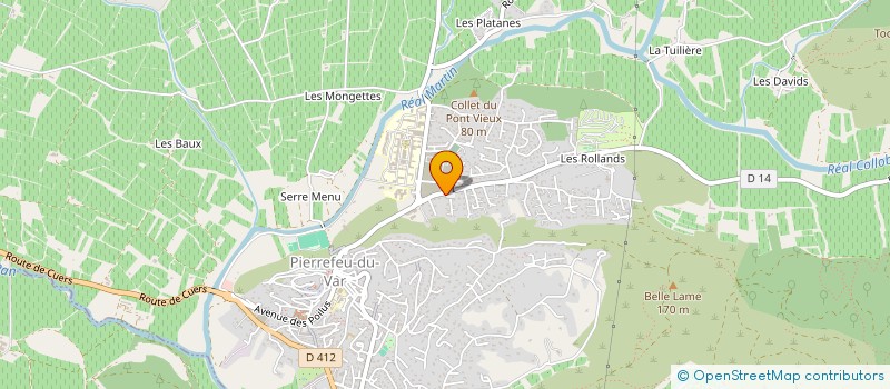 localisation de l'entreprise GRAES  PIERREFEU-DU-VAR