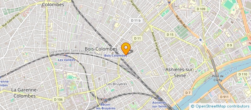 localisation de l'entreprise GRAFEINE  ASNIERES-SUR-SEINE