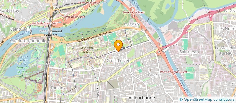localisation de l'entreprise GRAFELEC à VILLEURBANNE