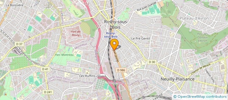 localisation de l'entreprise GRAFELEC à ROSNY-SOUS-BOIS